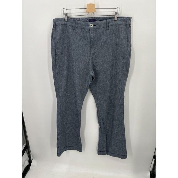 NYDJ Women Plus Size 18W Lift Tuck Technology Blue Gray Clarissa Trouser - Picture 1 of 13